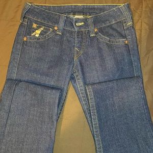 True Religion Dark Wash Straight Jeans